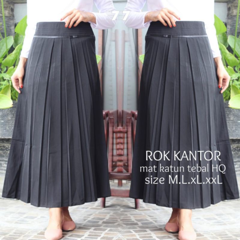 Rok Kantor Plisket Bisa COD Best Seller,Cocok Buat Ke Kantor