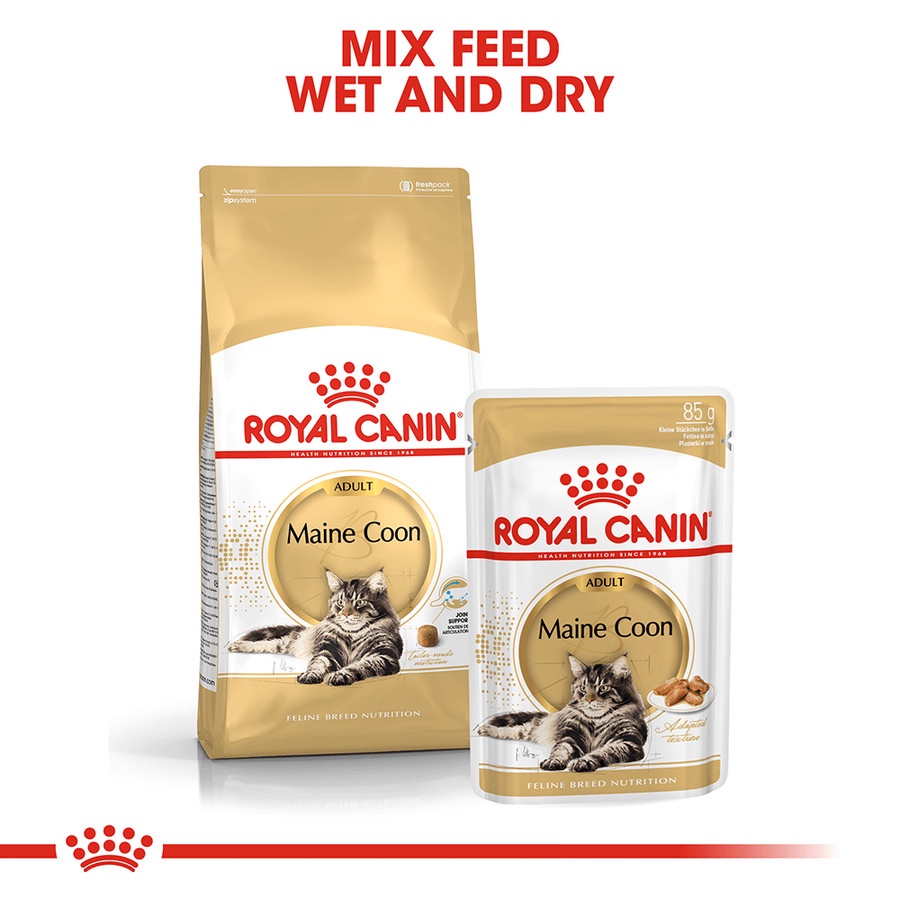 Royal Canin Maine Coon Mainecoon Adult Pouch 85gr Makanan Kucing Basah