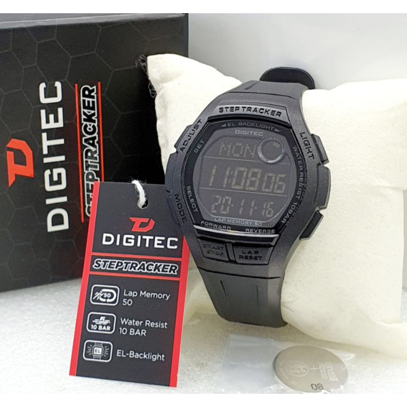 Jam Tangan Pria Digitec Original Digital Tracker Garansi 1 Tahun