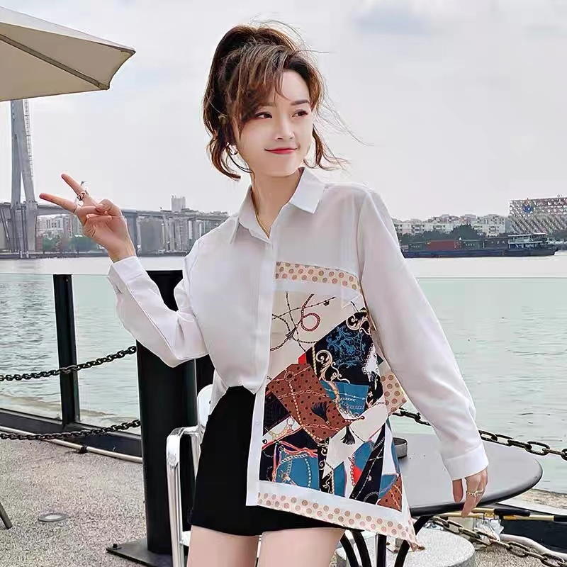 Susana ID Kemeja Abstrak Import T113