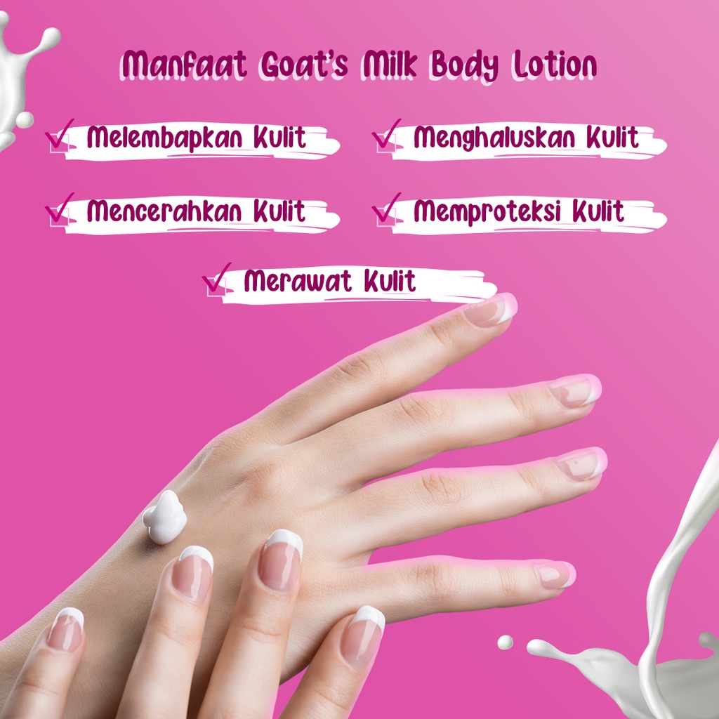 ⭐ BAGUS ⭐ V NATURAL BODY LOTION 300ML | Hbl Mango Boost Goat Milk Hydra Pome