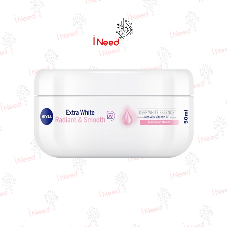 (INEED) NIVEA Body CREAM Extra White Radiant &amp; Smooth Cream 50 ml