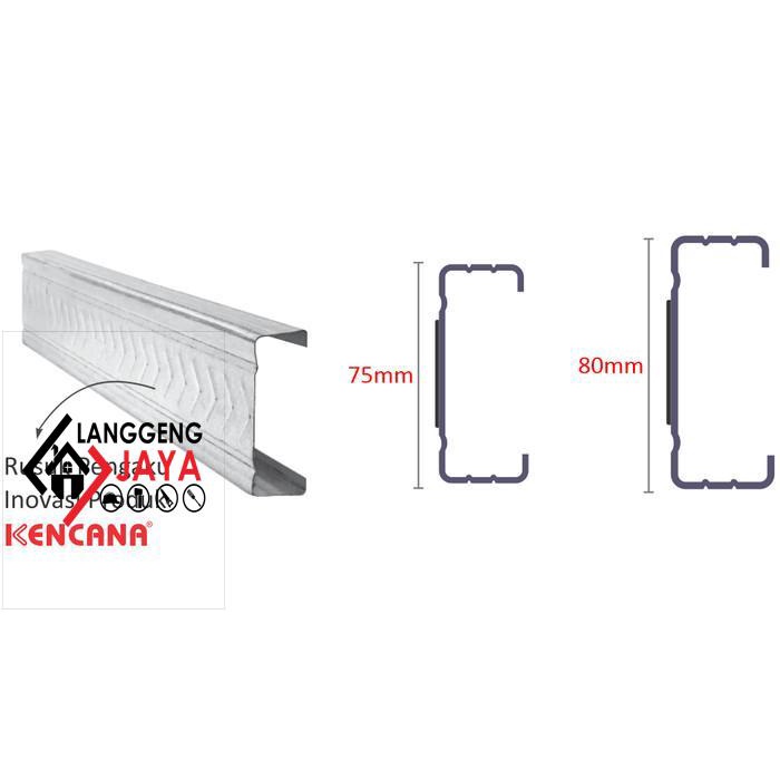 Promo Canal C Baja Ringan C80 1 Kencana Galvalum- Atap Metal- Material Langgeng-
