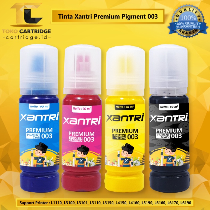 Tinta Pigment Korea 001 003 Premium L1110 L1210 L1216 L3110 L3210 L3216 L3150 L3250 L3256 70ml