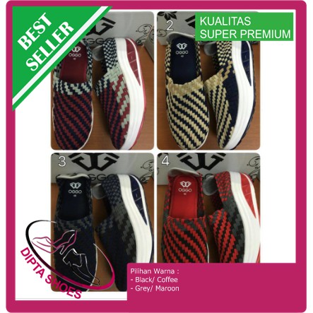 Sepatu Rajut Anyaman Wanita OGGO Wedges 911 with New Outsole