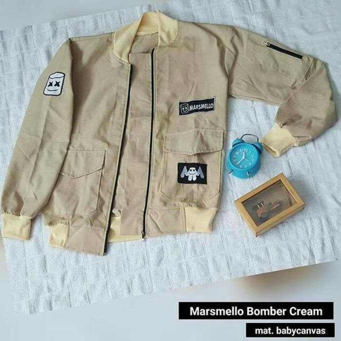 jaket marsmaello bomber cream