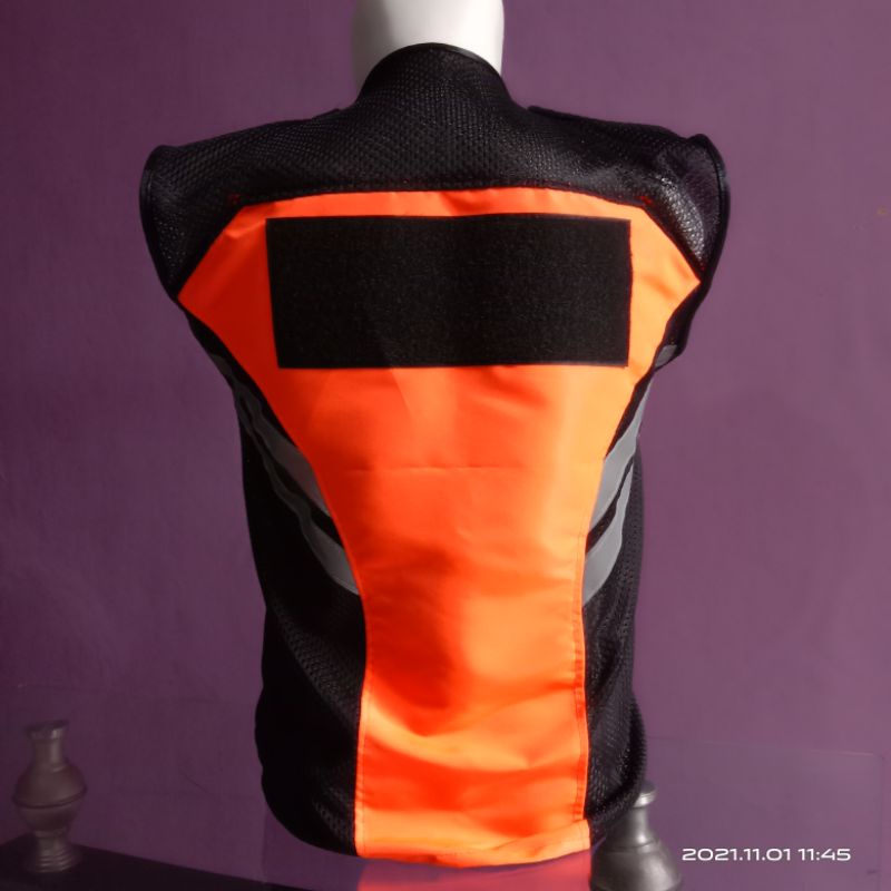 Rompi safety touring security satpam warna oren