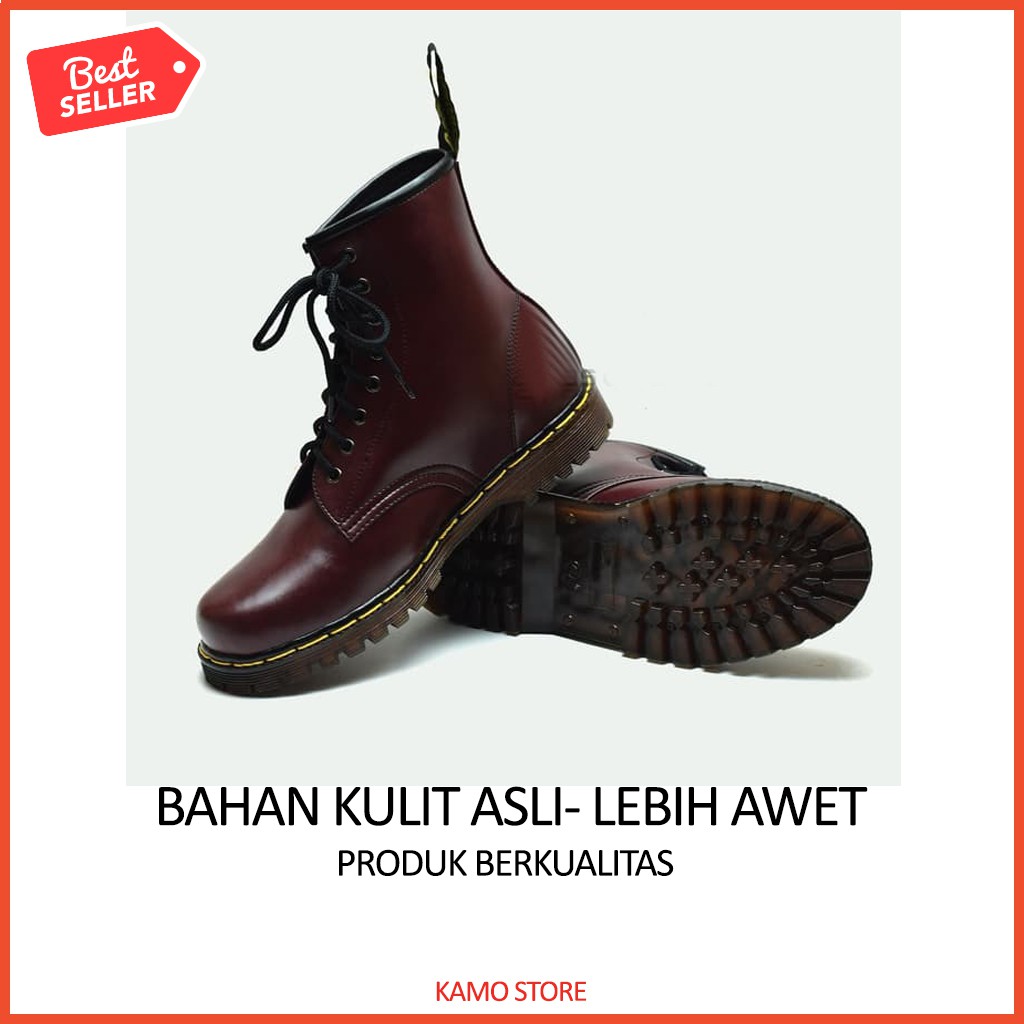Sepatu Boots Safety Pria Kulit Premium Branded Trendy C8V6 Gunung s Wanita [unisex] paling MU