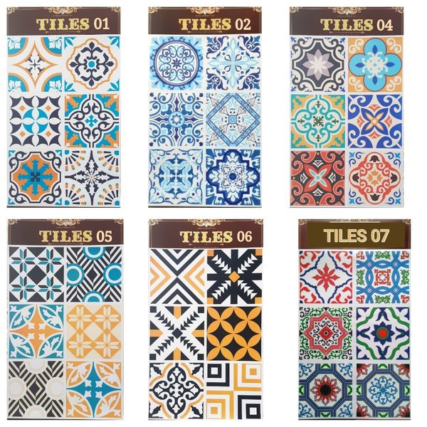 Stiker Tegel Lantai Keramik Dapur Tanpa Glitter