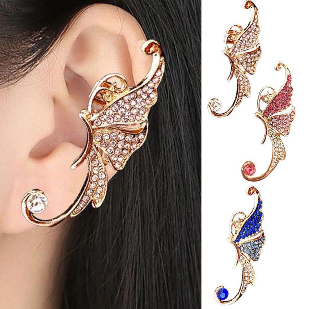 Lily Ear Wrap Fashion Hadiah Perhiasan Tragus Earrings Anting Kupu-Kupu