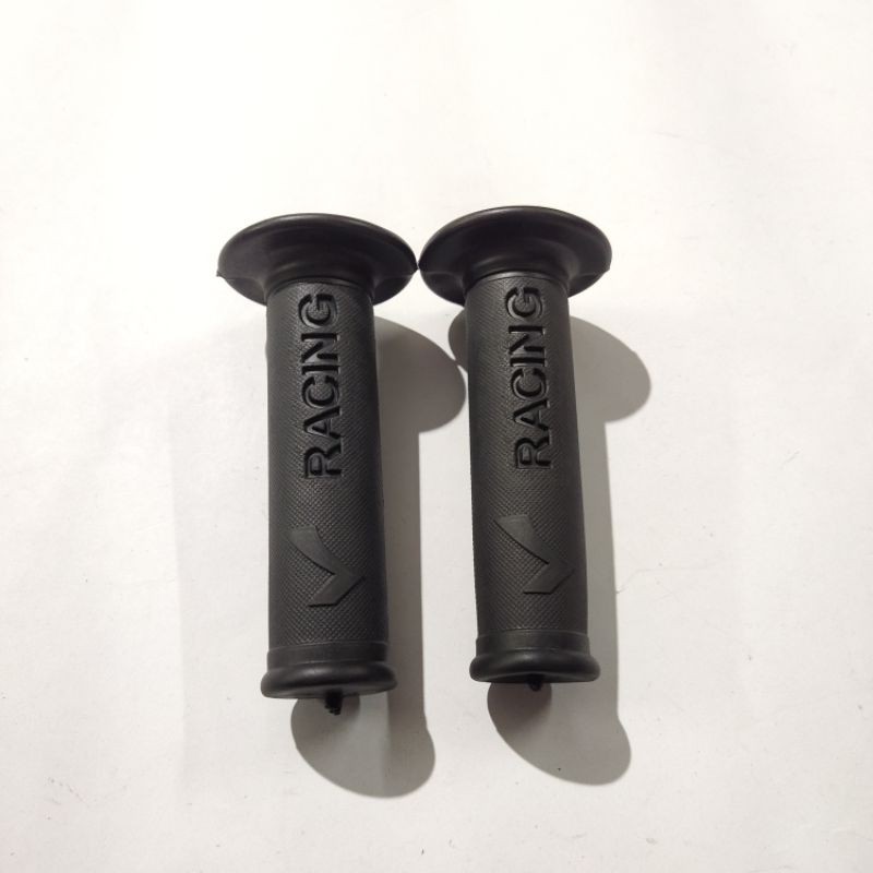 Handgrip motor rancing hitam polos universal