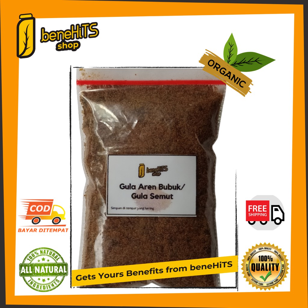 

BENEHITS GULA AREN BUBUK GULA SEMUT ASLI ORGANIK KUALITAS PREMIUM KEMASAN EKONOMIS