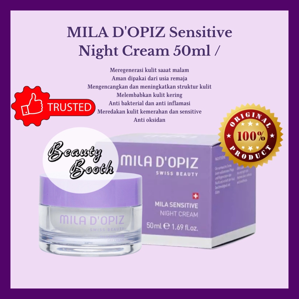 MILA D'OPIZ Sensitive Night Cream 50ml / MILADOPIZ Sensitive NIGHT