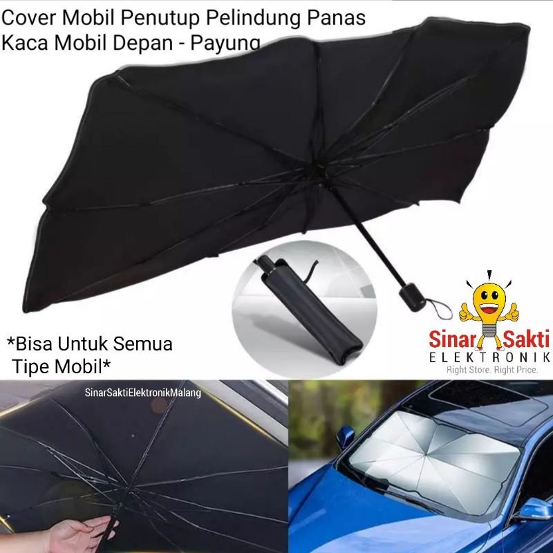 Cover Mobil Penutup Pelindung Panas Kaca Mobil Depan Payung Anti Panas