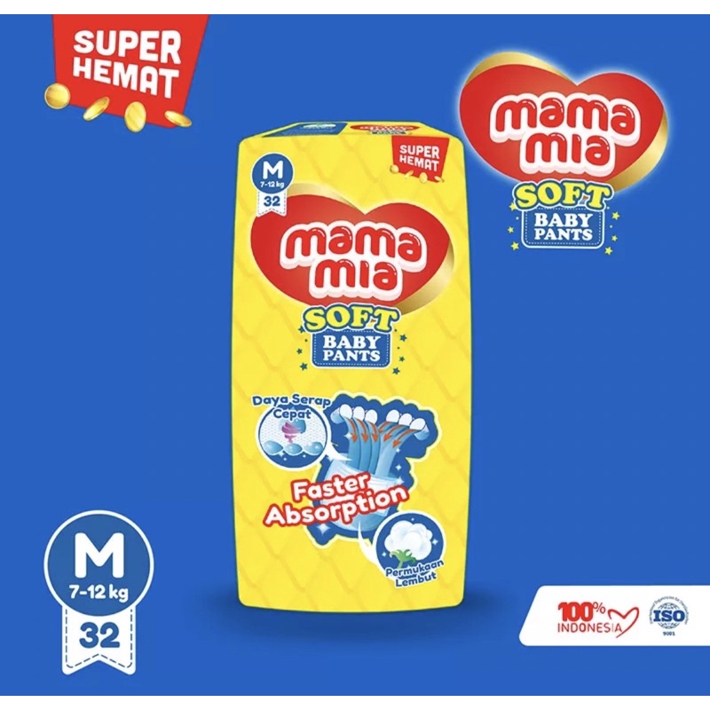 MAMAMIA Popok Soft Pants - M32