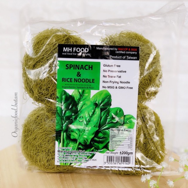 

MH Food Gluten free Spinach & Rice Noodle / Bihun 200g