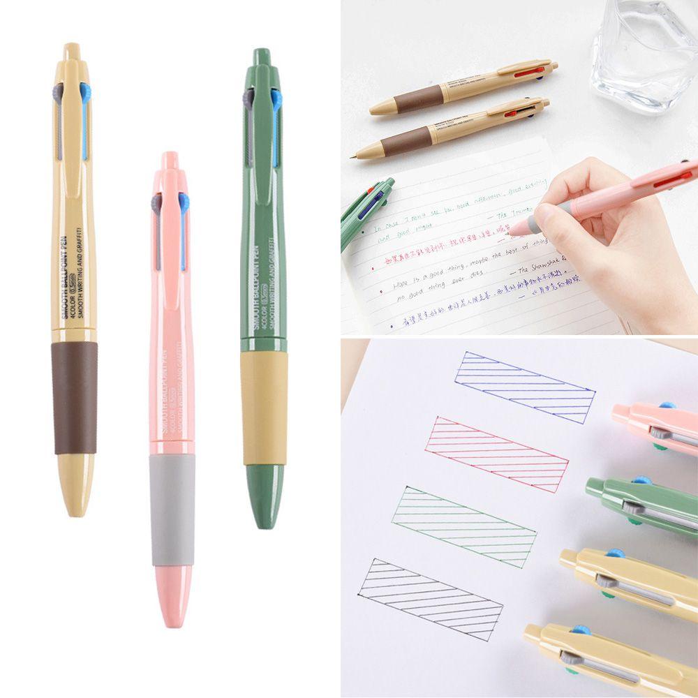 Populer Multicolor Bolpoin Novelty Alat Tulis Kantor Supply 0.5mm Gel Pen