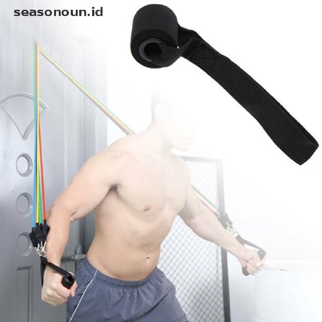 (seasonoun) Sabuk Resistance Band Elastis Bahan Latex Untuk Pilates / Olahraga Indoor