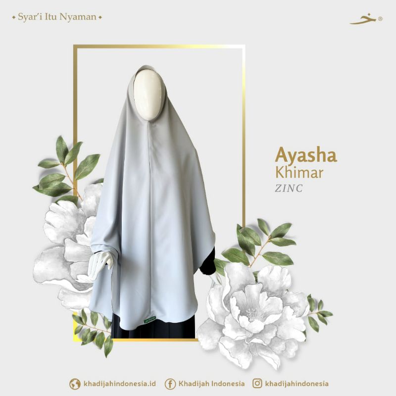 Ayasha " Khimar Daily yang Simple" by Khadijah Indonesia