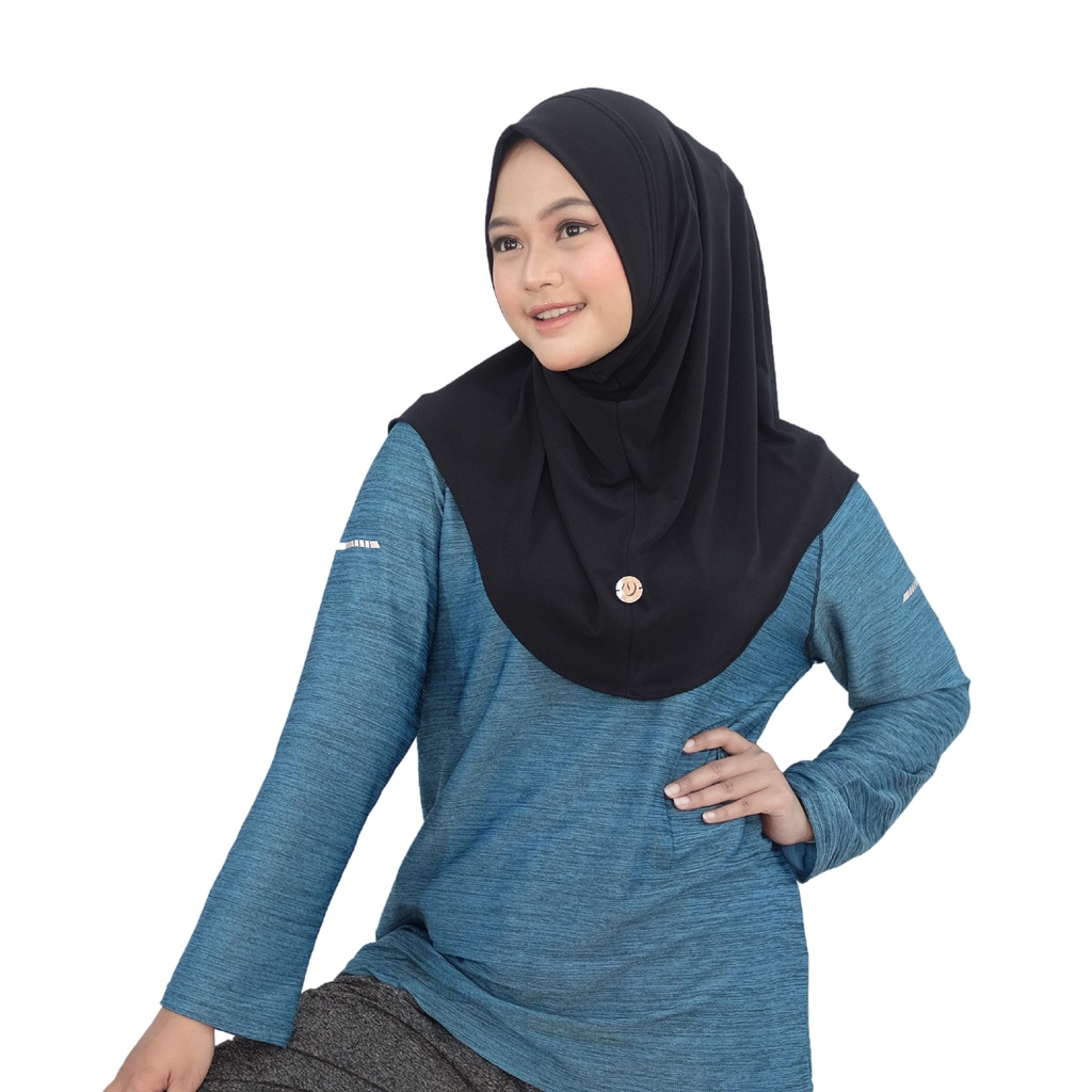 Sovva Label - Hijab Adasha Sport Instan Bahan Jersey Premium