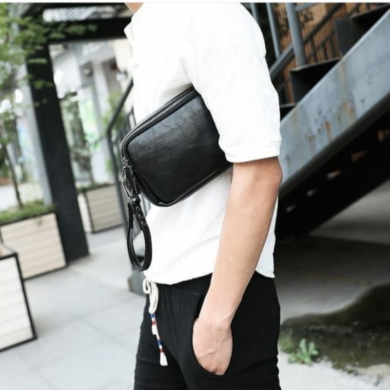 Clutch Bag - Tas tangan Kasual Kulit pria - Handbag