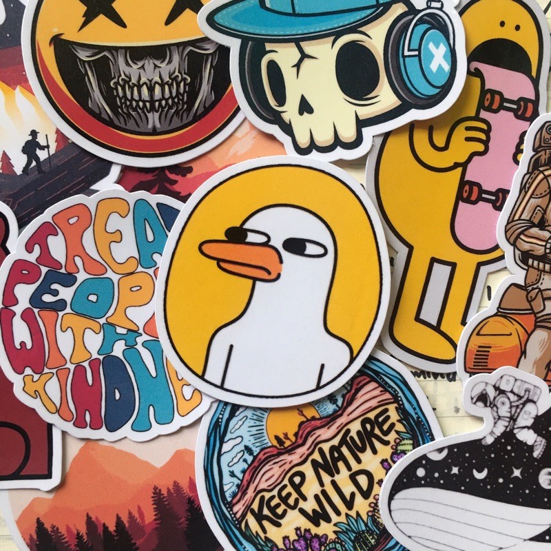 

Stiker Waterproof Seri D