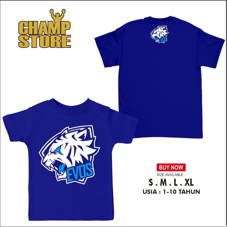 Kaos Baju Anak Game Evos Esport Logo DB - Champ