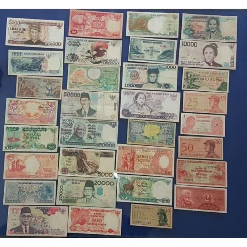 BORONGAN UANG KUNO INDONESIA 32 LEMBAR