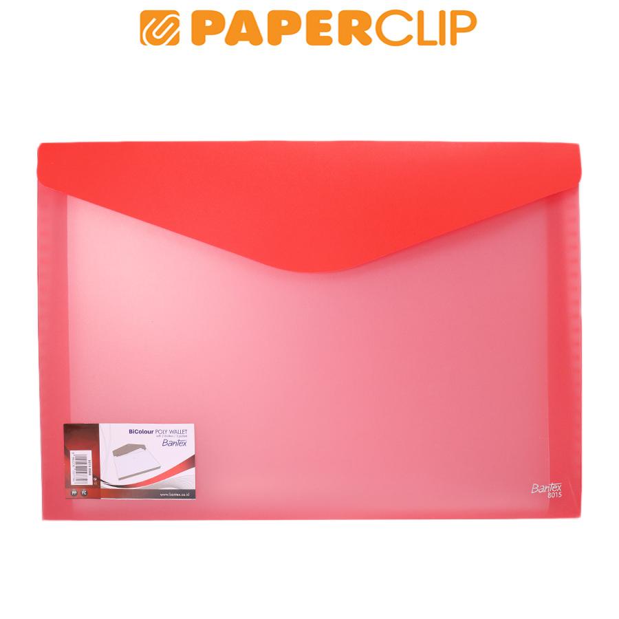 

POLYWALLET BANTEX BICOLOUR FC 8015 0908 RED - TRANSPARANT