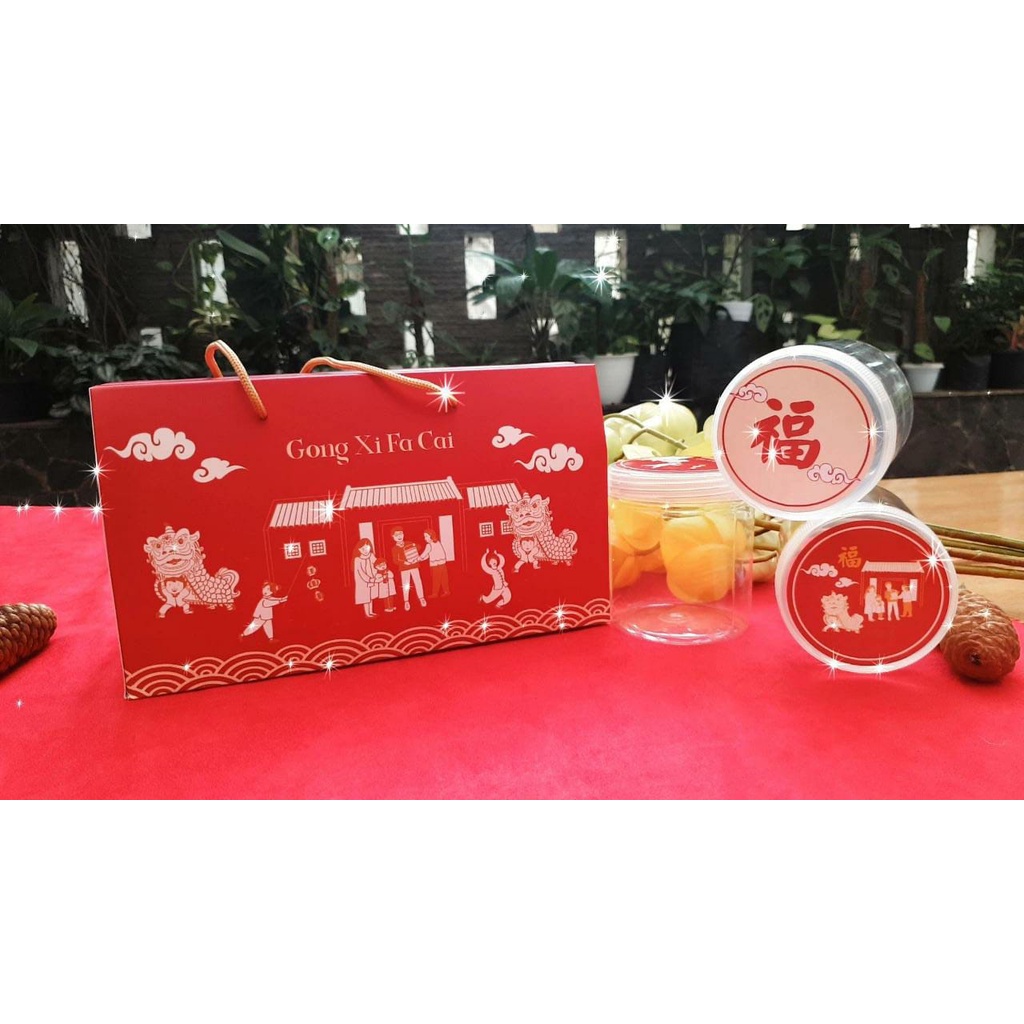 

GABLE BOX HAMPERS IMLEK CNY 28x10x11 cm