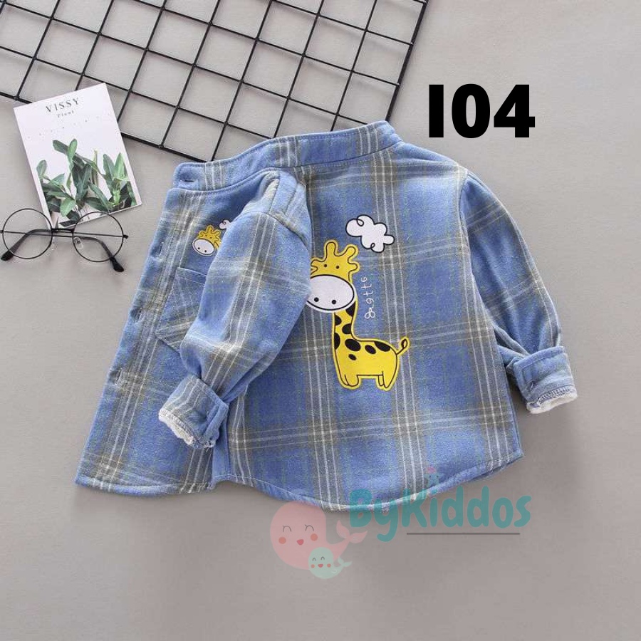 ByKiddos - Kemeja Import Anak Laki Laki Motif Lengan Panjang Bahan Adem High Quality Fashion / Kemeja Import Bayi Part 1