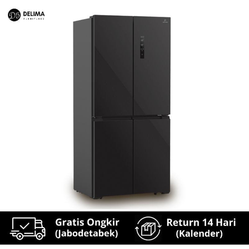 Kulkas 4 Pintu Polytron Side by Side New Belleza Inventer - PRS 560X