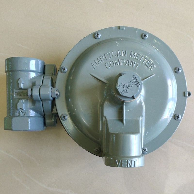 Regulator Merk AMCO Size 1/4 inlet 8 bar outlet 50-100 mBar Untuk LPG-CNG-Gas Alam