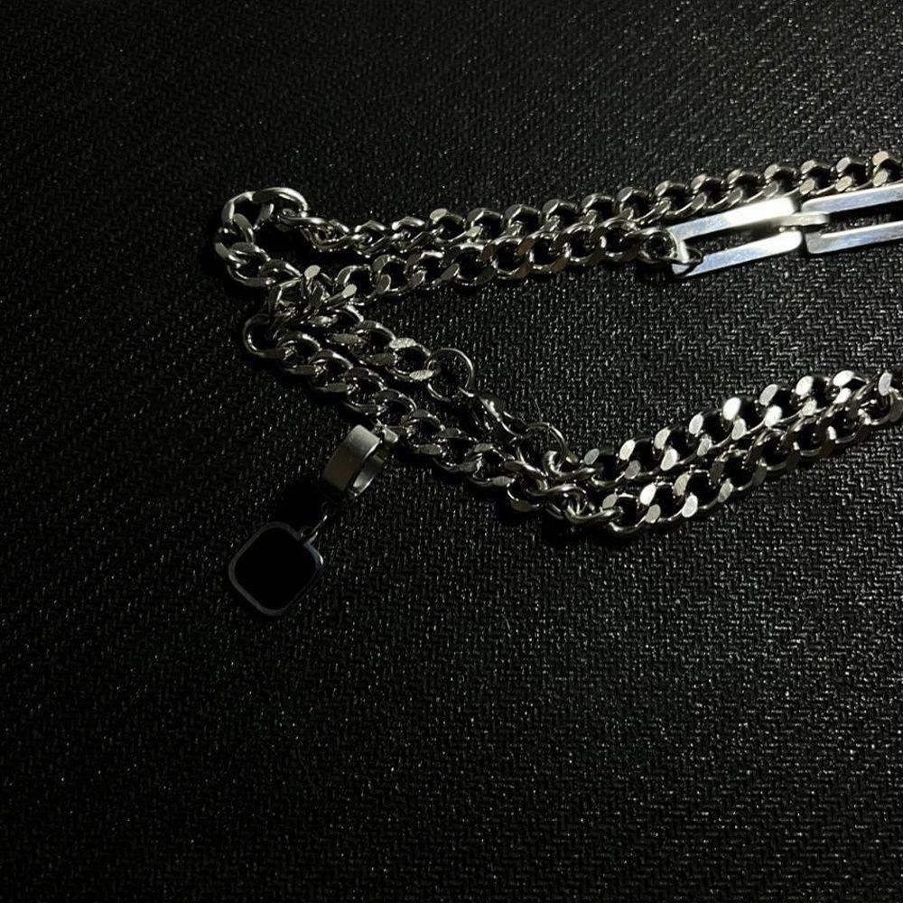 Mxbeauty Kalung Pria Keren Hadiah Teman Untuk Dewasa Punk Splicing Rantai Titanium Steel Woman Necklaces