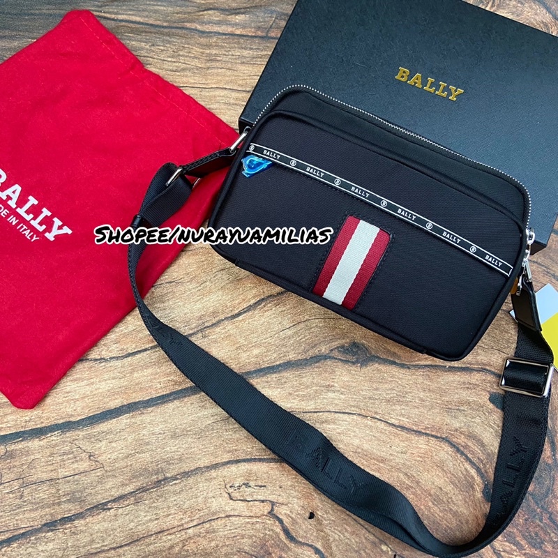 Tas selempang Pria Bally import mirror Authentic tas slempang bally pria messenger bag bally