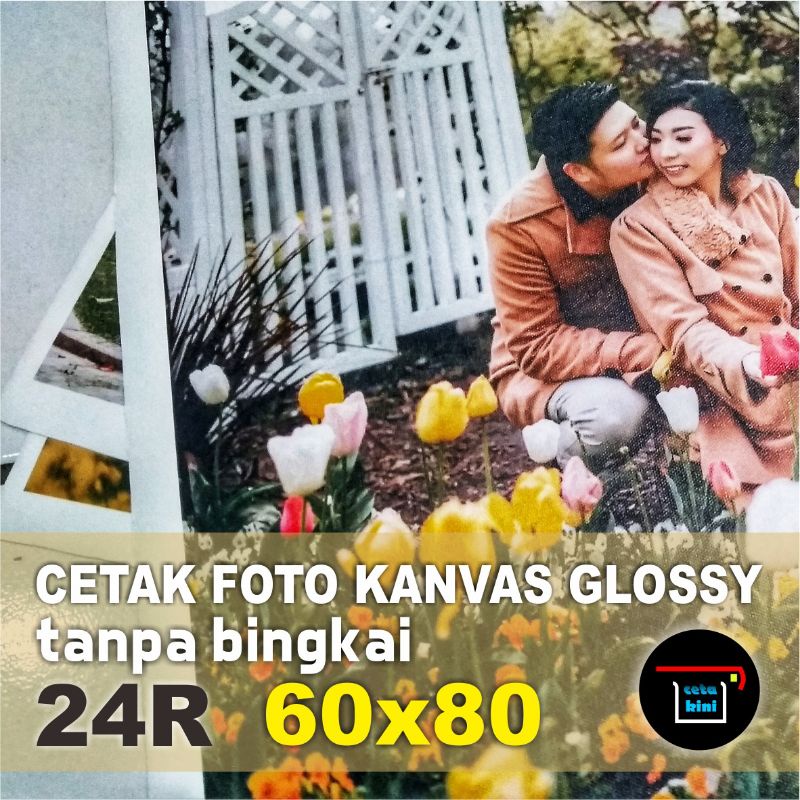Cetak Foto Photo Kanvas Canvas Glossy 24R Tanpa Bingkai