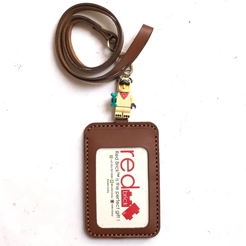 

LEGO Pug Costume Guy Name Tag Genuine Leather