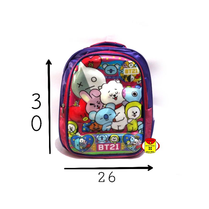 tas ransel anak TK perempuan BT21 BTS
