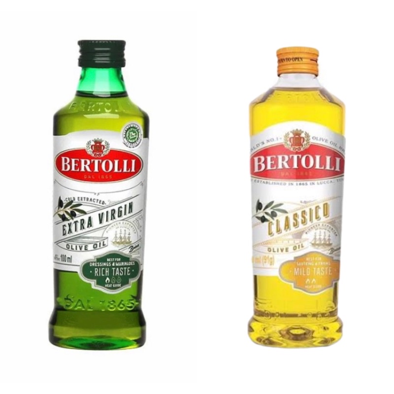 

Bertolli Extra Virgin Olive Oil 100ml / Bertolli Classico Olive Oil 100ml / Bertolli Minyak Zaitun
