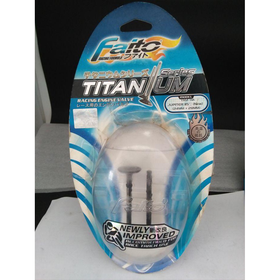 Promo Faito Klep Set Jupiter Z 24mm. 28mm Bahan Titanium suku cadang Murah