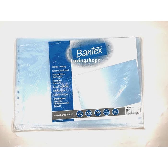 

POCKET A3 BANTEX LANDSCAPE - 2037 08/ANTIGLARE 0.12mm (25pcs)