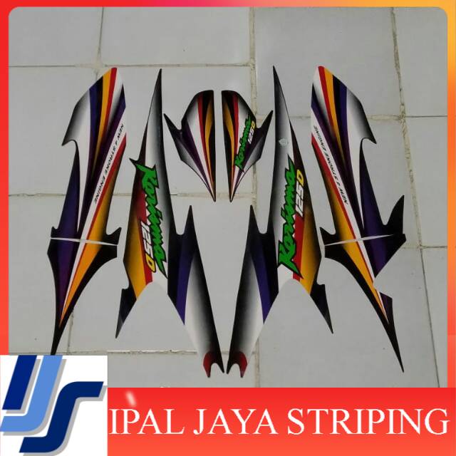 Striping Stiker kharisma 125D 2004 hitam