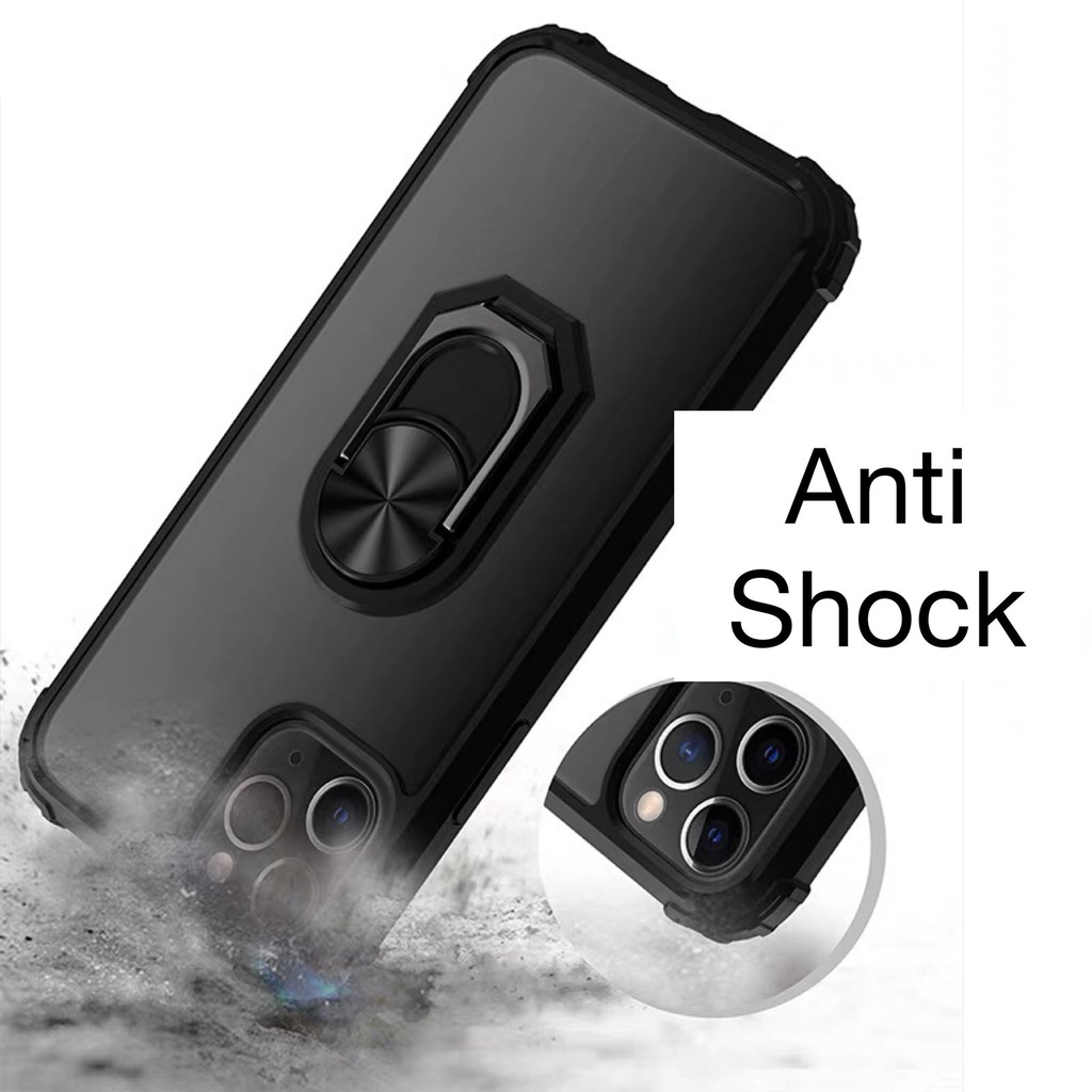 Case Protection PC casing + ring stand Xiaomi Redmi 7A,8,9T,Note 7/7 Pro,8 Pro,9 Pro,Oppo A12/A5s,/A11K,A31,A33/A53,A5/A9 2020,Reno 4F,Realme U1/U2/2 Pro,7/Narzo 20 Pro,7i/C17,Iphone 6, 6+, 7/8, 7+/8+, X/XS, XS Max, 11, 11 Pro, 11 Pro M