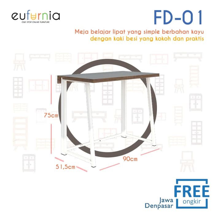 Meja Belajar Lipat  Olympic  FD01