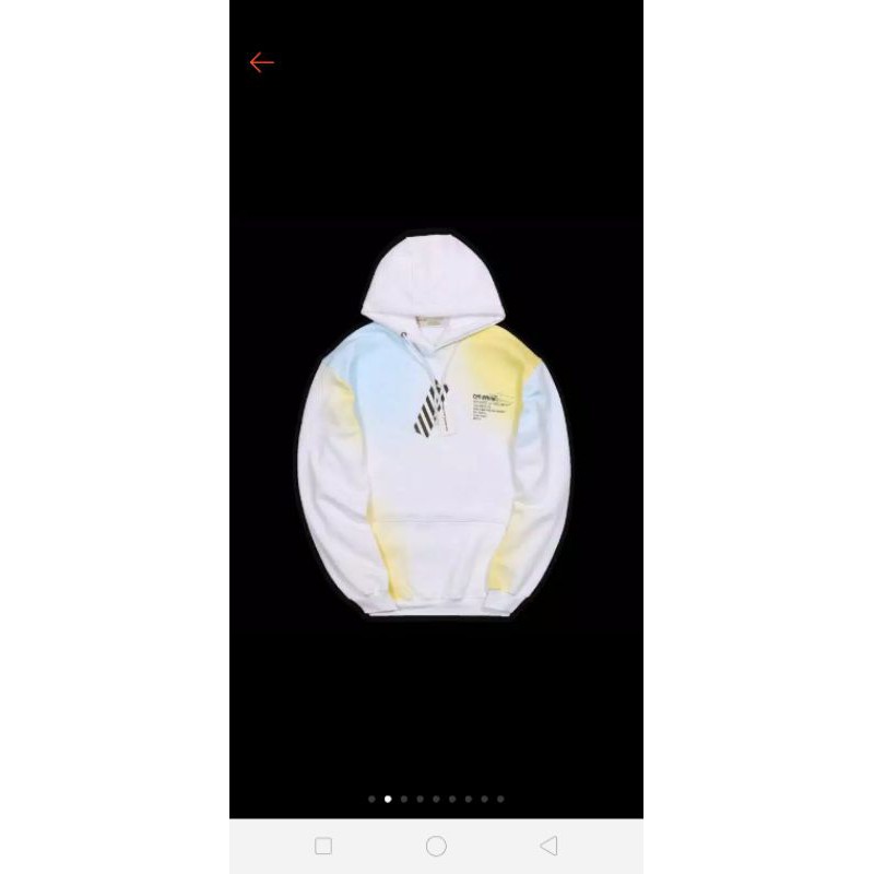 HOODIE OFF WHITE RAINBOW PREMIUM QUALITY
