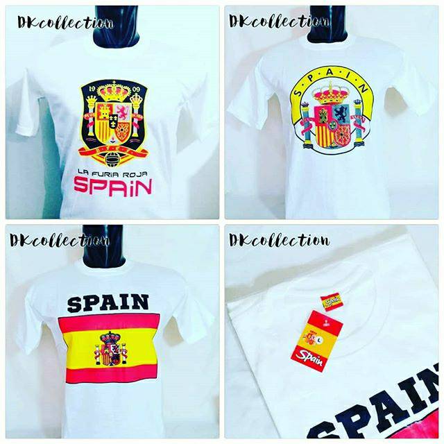 KAOS SPAIN SOUVENIR KAOS SPANYOL SOUVENIR KAOS BARCELONA SOUVENIR SPAIN