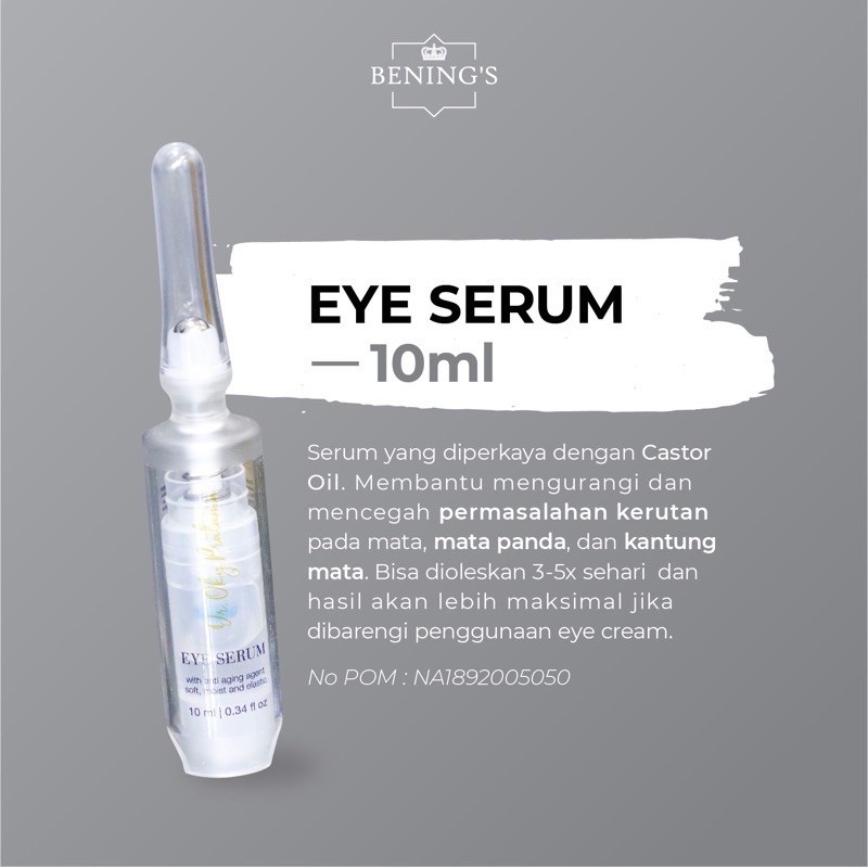 Eye Serum by dr. Oky Pratama / Benings Clinic/ Benings Skincare