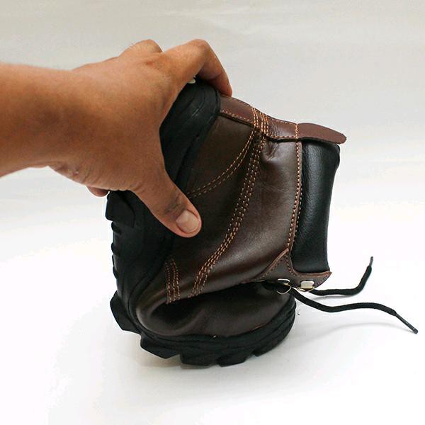 Murah Keren Sepatu safety boot bahan kulit sapi type jeruk AV. 1