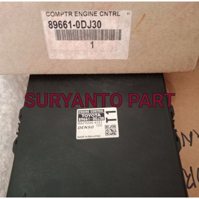 Ecu Komputer Computer Engine Mesin Toyota Etios 89661-0DJ30(Original)