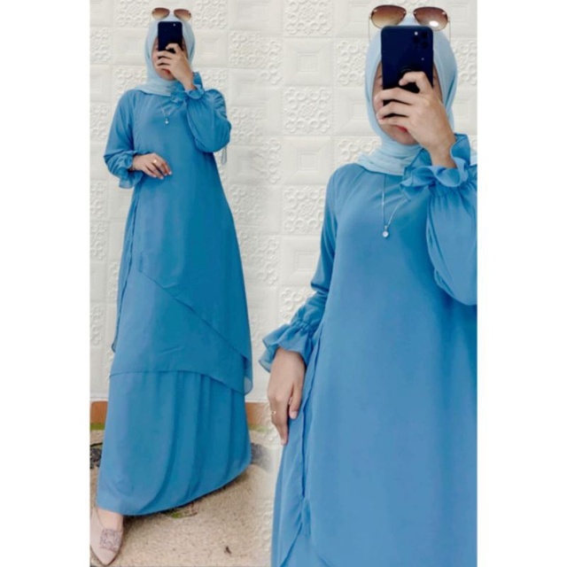 GAMIS MALAYSIA 3 LAYER BELAH LD 100// 110// 120 CM